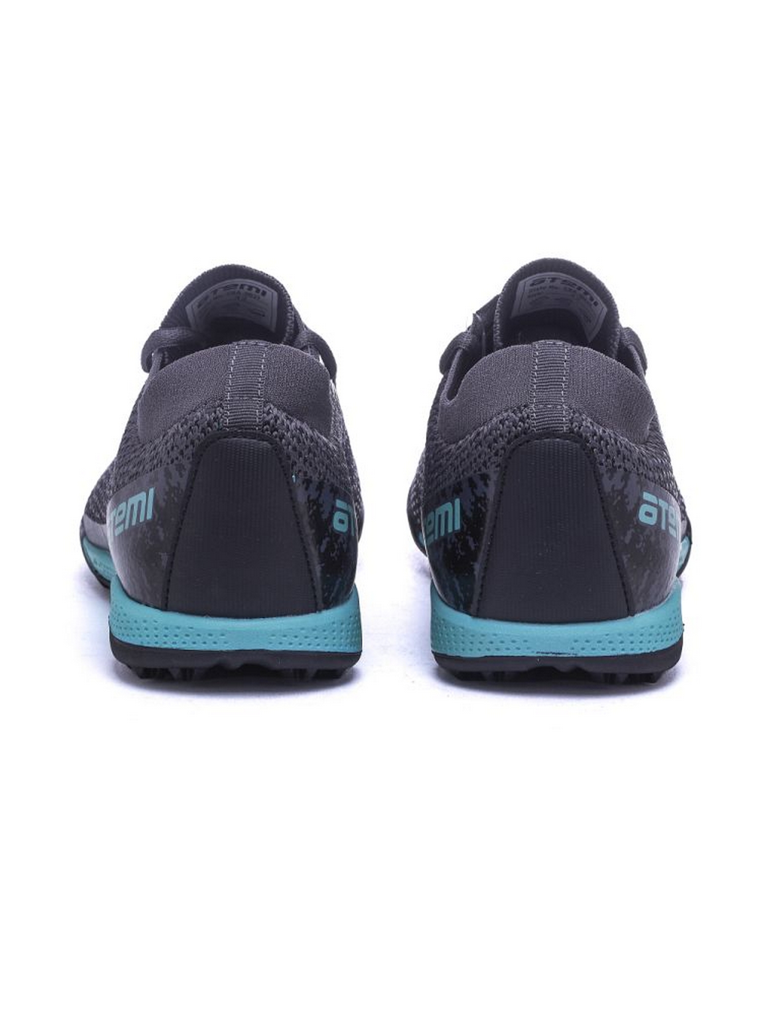 Бутсы футбольные Atemi TURF JUNIOR SBA-003 серый\бирюзовый