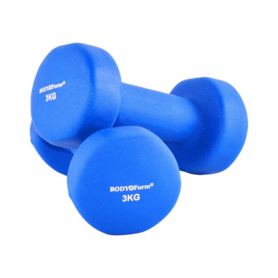 Гантель неопреновая 3 кг (2шт) Body Form BF-DN04-X2