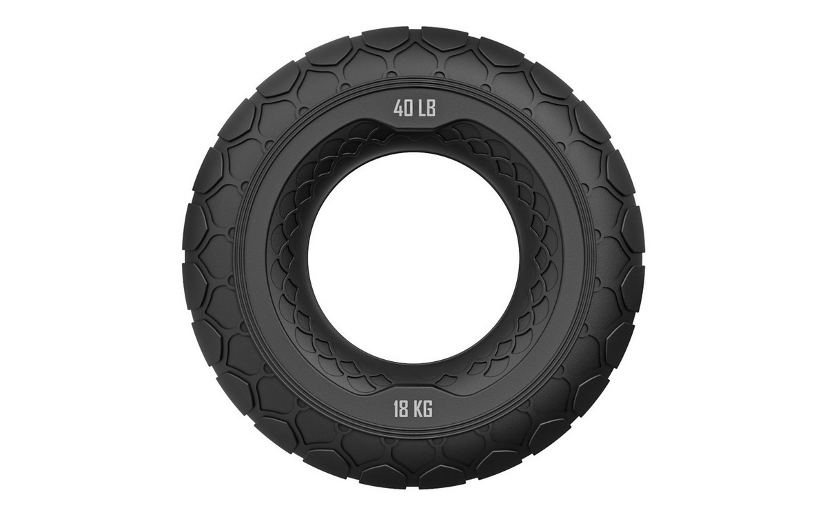 Набор из двух массажных мячей с кистевым эспандером Original Fit.Tools FT-SM3ST-B черный