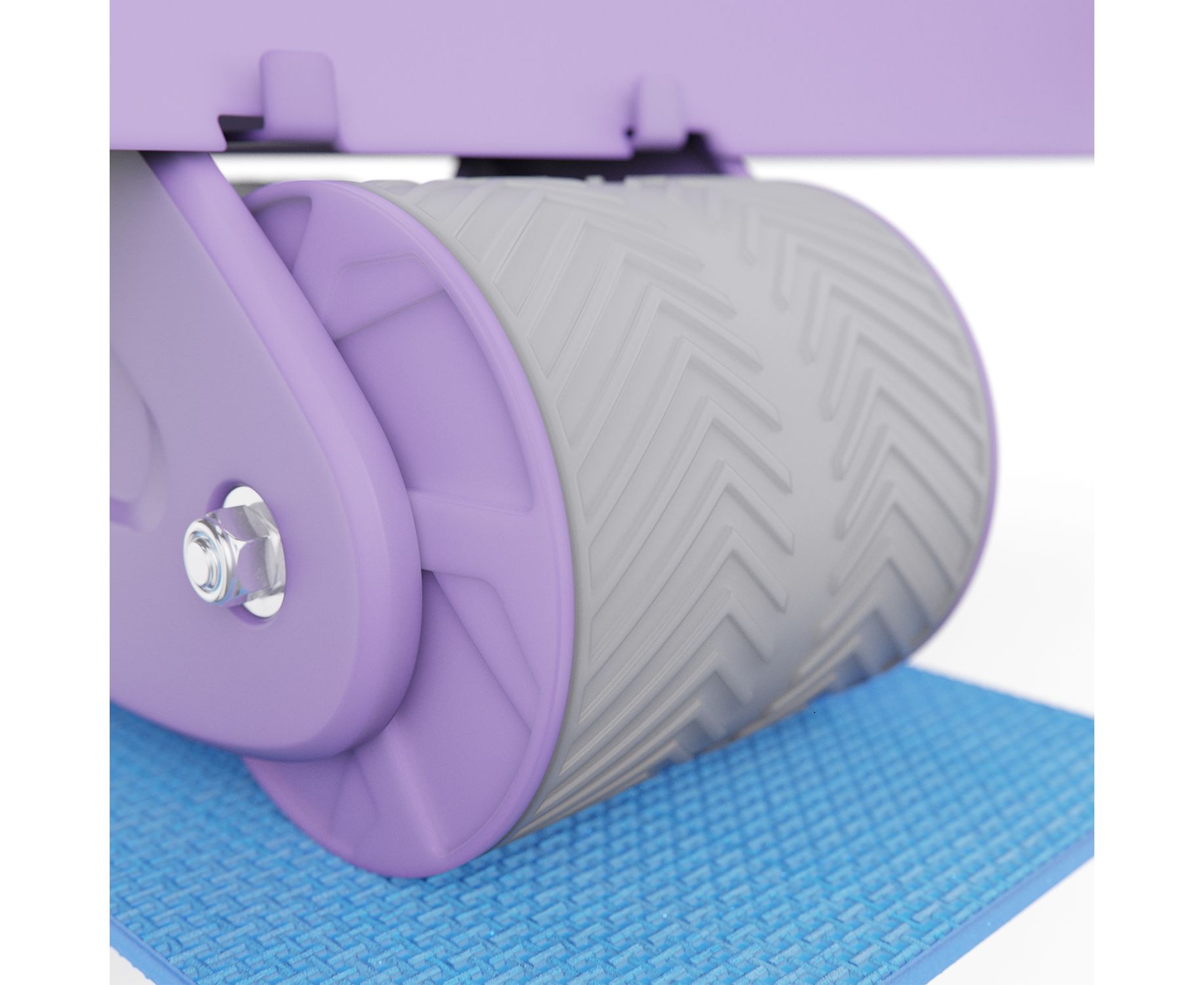 Тренажёр для пресса, с ковриком 34х17x0,6 cм DFC AB Roller SND-P фиолетовый