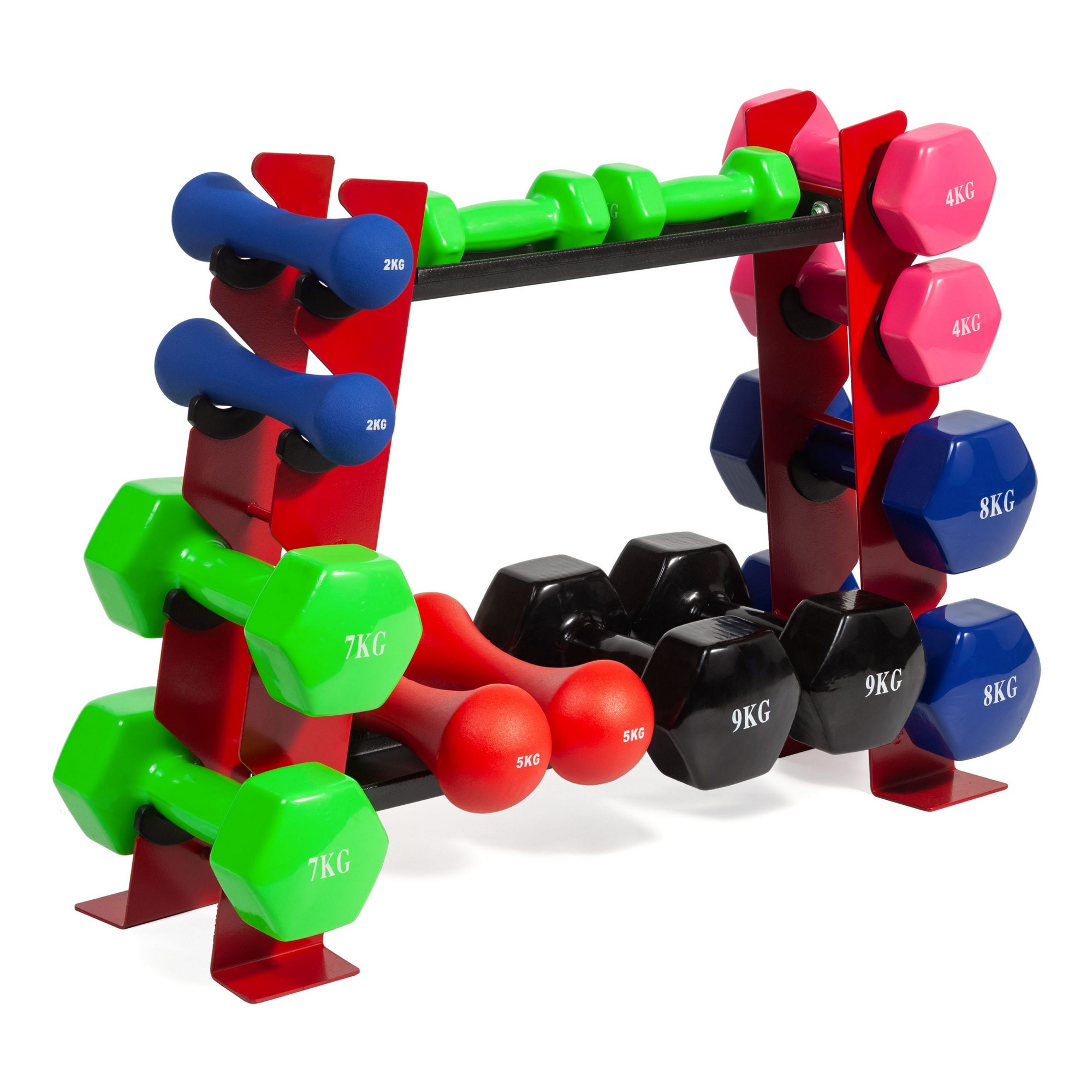 Зубчатая стойка для гантелей и гирь VictoryFit VF-D4010 | Premium Fitness