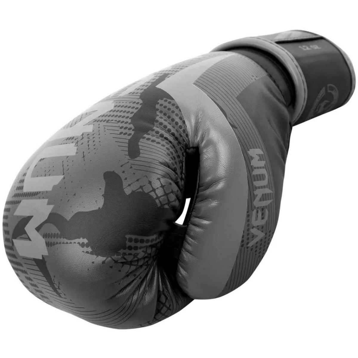 Перчатки Venum Elite 1392-536-10oz серый\камуфляж