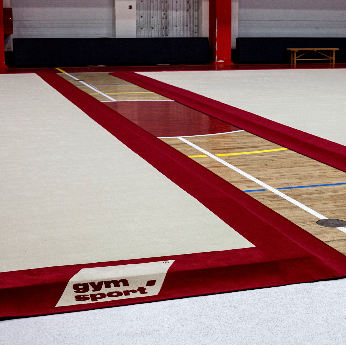 Ковер гимнастический GymSport PROF PREMIUM RED 14Х14