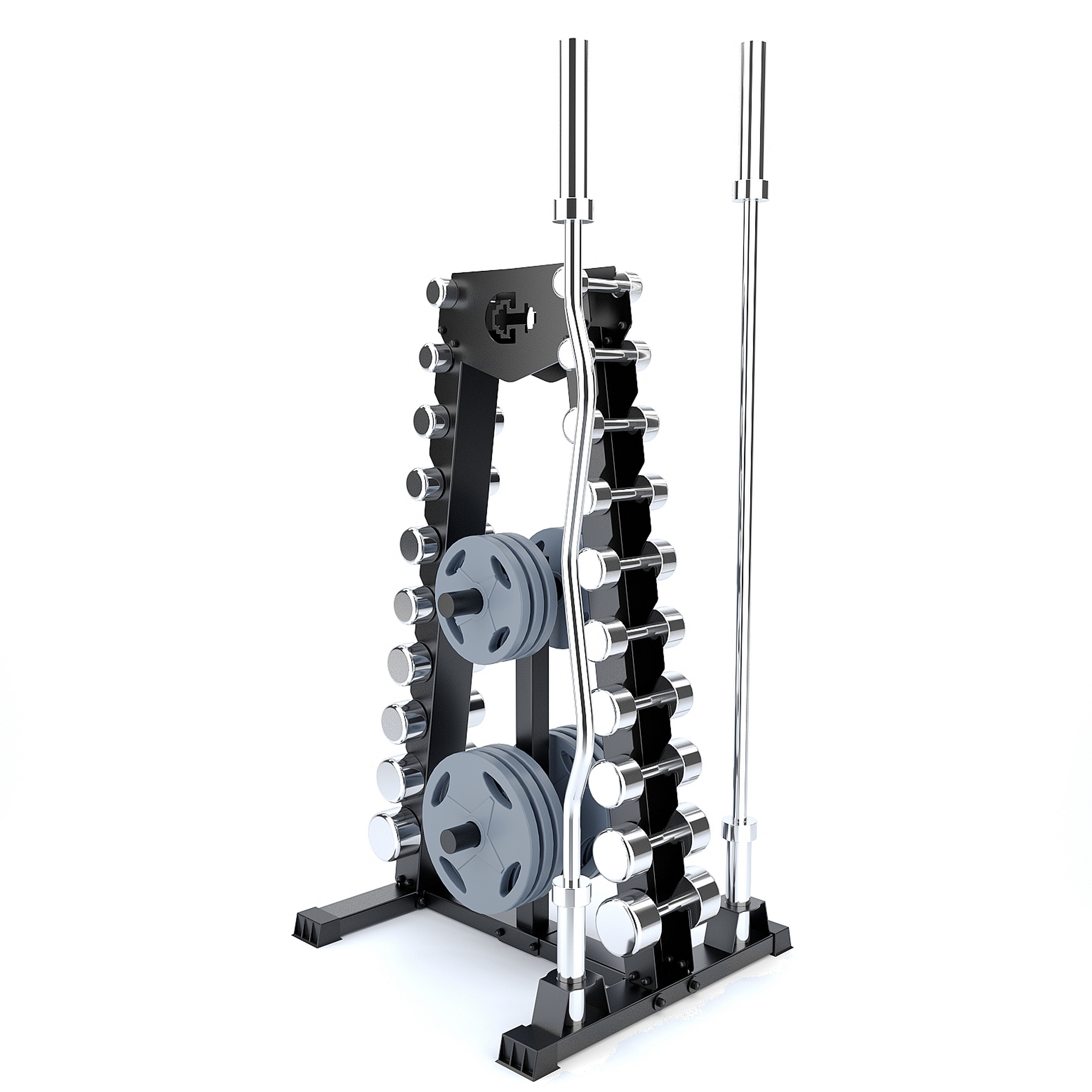 Стойка для хранения гантелей, дисков и грифов Domsen Ds49 d50мм | Premium Fitness