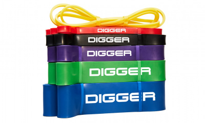 Эспандер ленточный 32мм нагрузка до 35-85lb (15,88-38,56кг) Hasttings Digger HD31D4-Purple фиолетовый