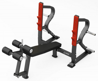 Олимпийская скамья с отрицательным наклоном для жима Smith Fitness DH028 | Premium Fitness