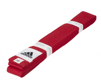 Пояс для единоборств Adidas Club 260см adiB220 красный