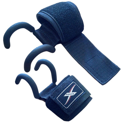 Лямки атлетические с крюками для тяги E45719 | Premium Fitness