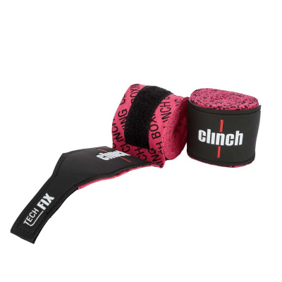 Бинты эластичные Clinch Boxing Crepe Bandage Tech Fix C140 розовый длина 3.5 м