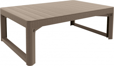 Стол раскладной Лион (Lyon rattan table) капучино