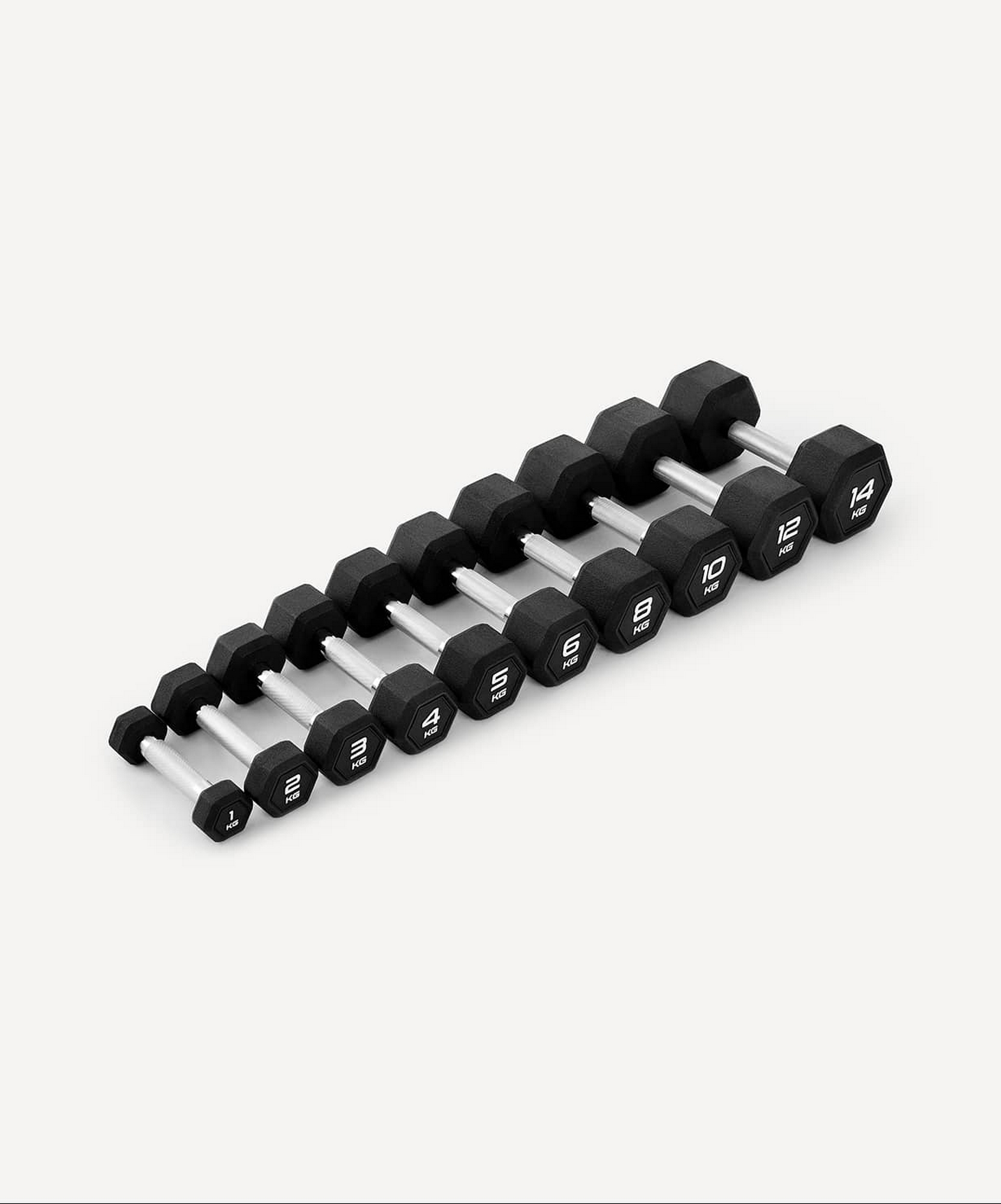 Гантель гексагональная 8кг, обрезиненная Star Fit DB-301PRO черный