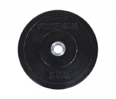 Диск бампированный обрезиненный Foreman D50 мм 2,5 кг FM\BM-2,5 черный