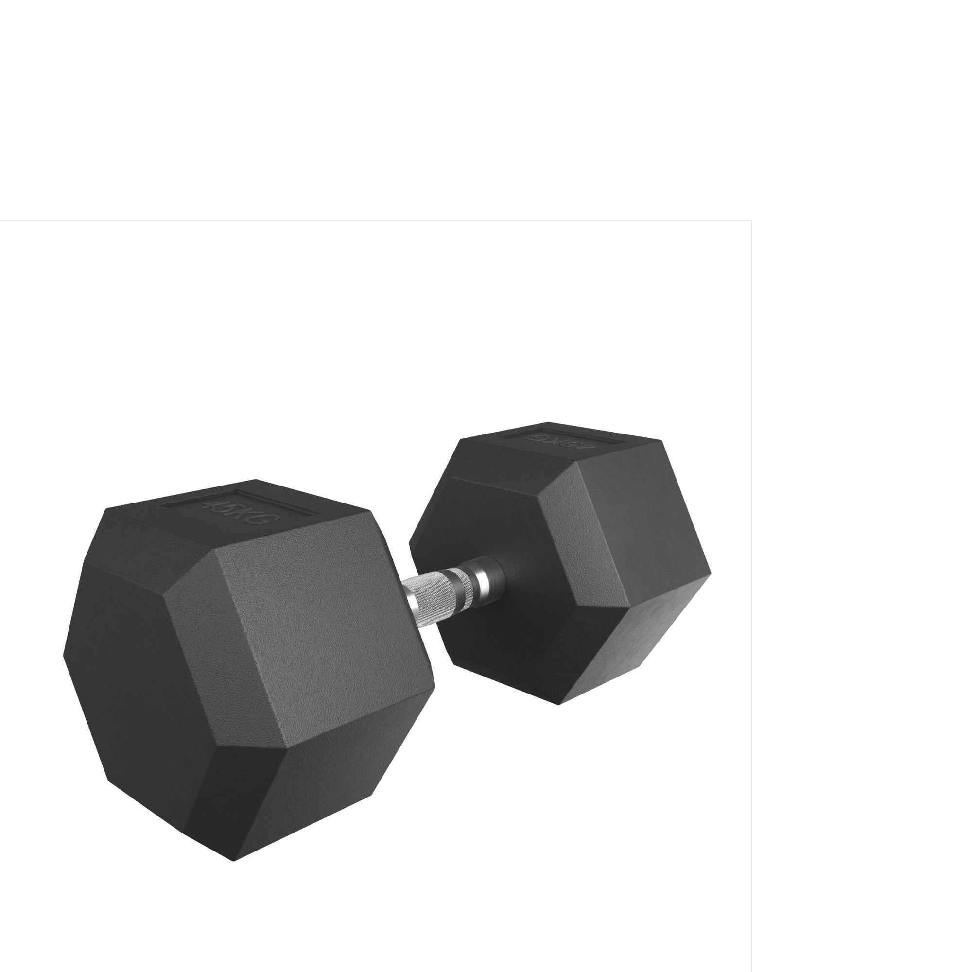 Гантель гексагональная обрезиненная 45 кг UnixFit DBHEX45