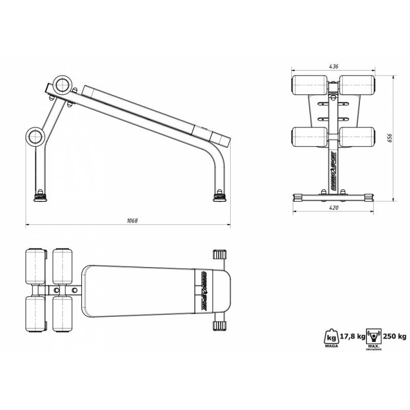 Скамья для скручиваний Marbo MS-L110
 | Premium Fitness