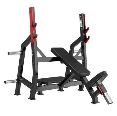 Скамья для жима наклонная Protrain PP142 полностью черный | Premium Fitness