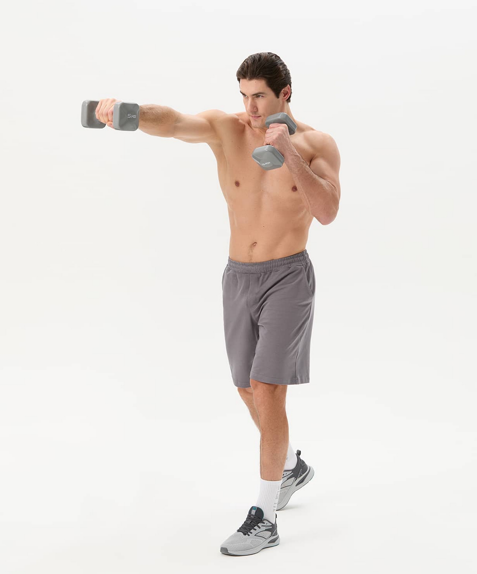 Гантель виниловая 5 кг Star Fit DB-106 темно-серый
