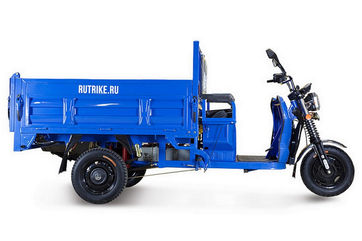 Грузовой электрический трицикл RuTrike D5 1700 гидравлика (60V1200W) 024732-2799 темно-синий матовый