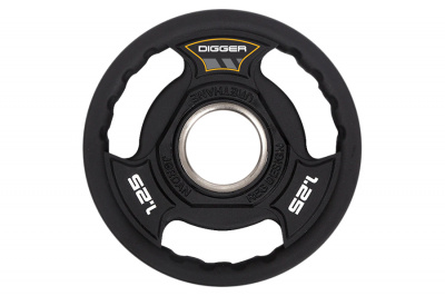 Диск олимпийский полиуретановый 3-х хватовый 1,25кг Hasttings Digger HD51C3A-1,25