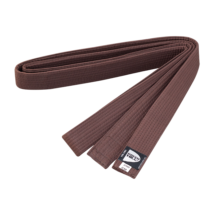 Пояс Дзюдо одобренный IJF Green Hill JBI-10338 250 см, коричневый