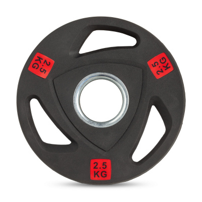 Диск 51 мм. обрезиненный с 3-мя хватами 2,5 кг VictoryFit VF-ST51025