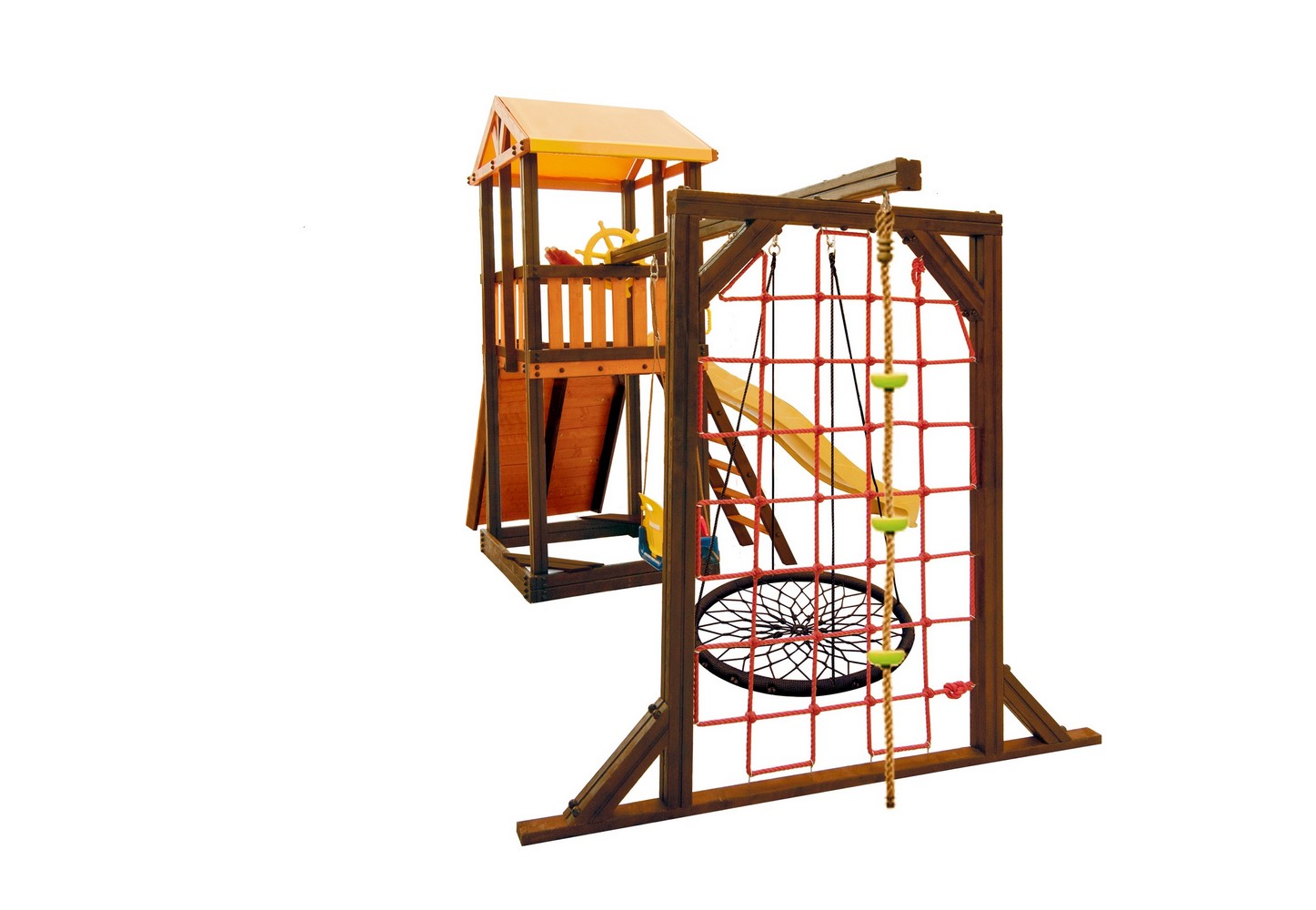 Игровой комплекс Perfetto Sport Pitigliano-11 + качели Паутина