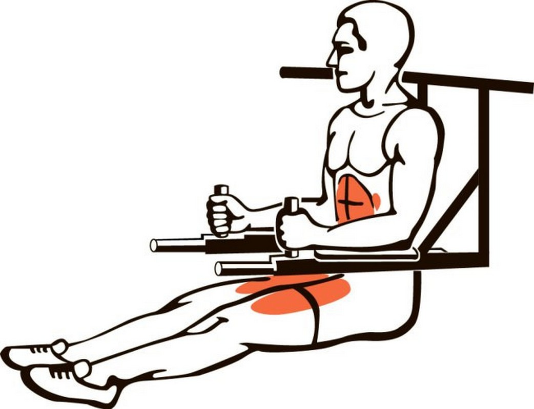 Брусья-пресс настенные  ПульсАп+Пресс, черный | Premium Fitness