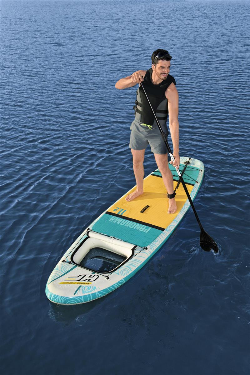 SUP-доска Panorama 340х89х15см, насос, весло, лиш, ремнабор, сумка, до 150кг Bestway 65363
