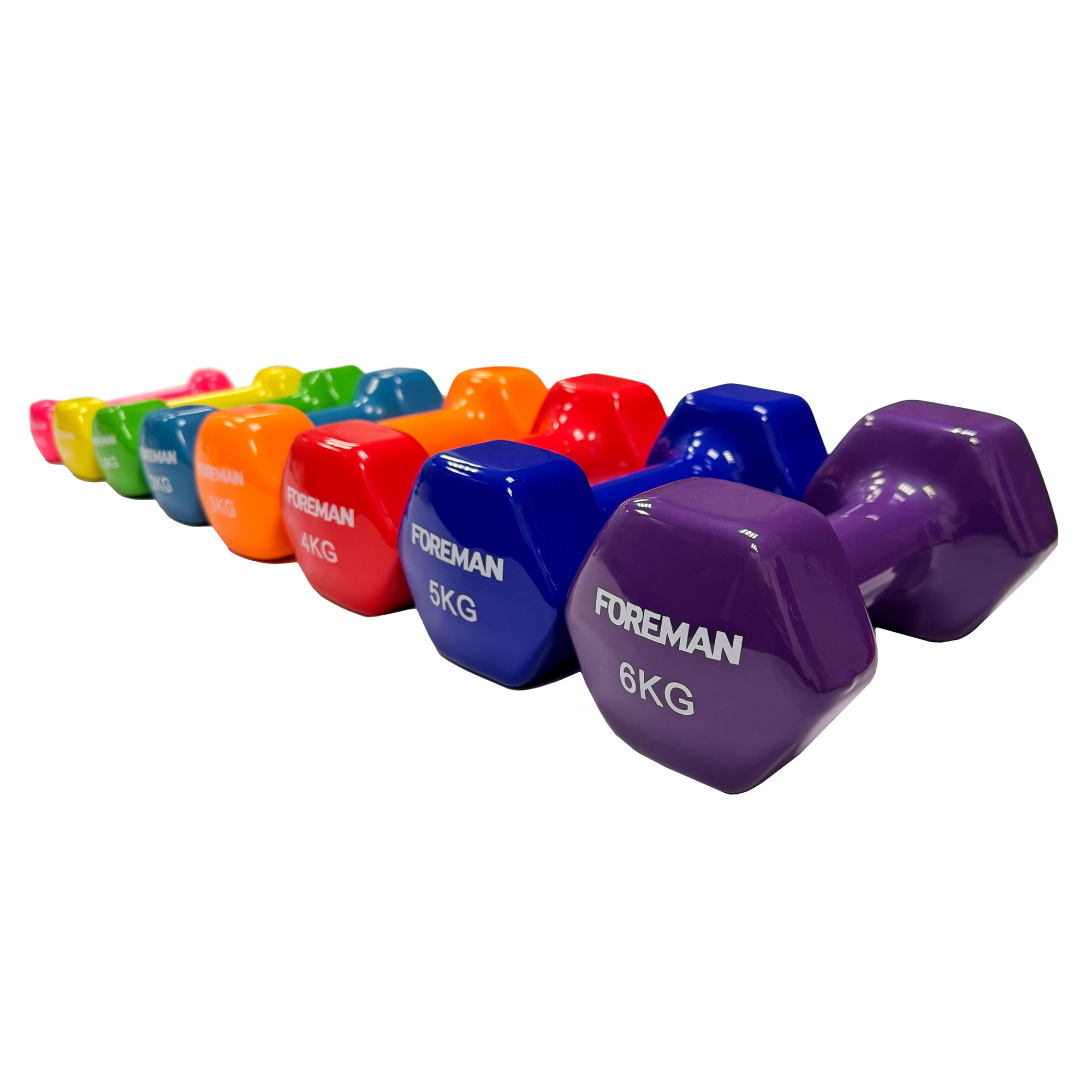 Виниловые гантели для аэробики Foreman FM\IVD-6KG\PR-06-00