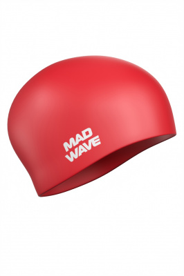 Силиконовая шапочка Mad Wave Long hair silicone M0511 01 0 05W красный