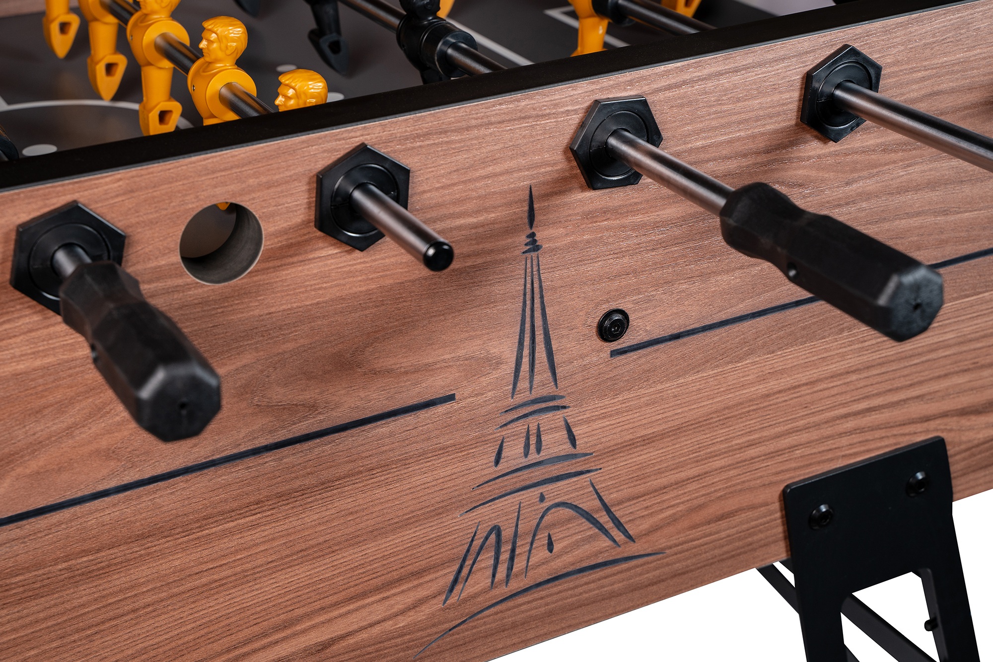 Настольный футбол Eiffel 151х75,5х90см NineStar 51.074.05.0 коричнево-черный