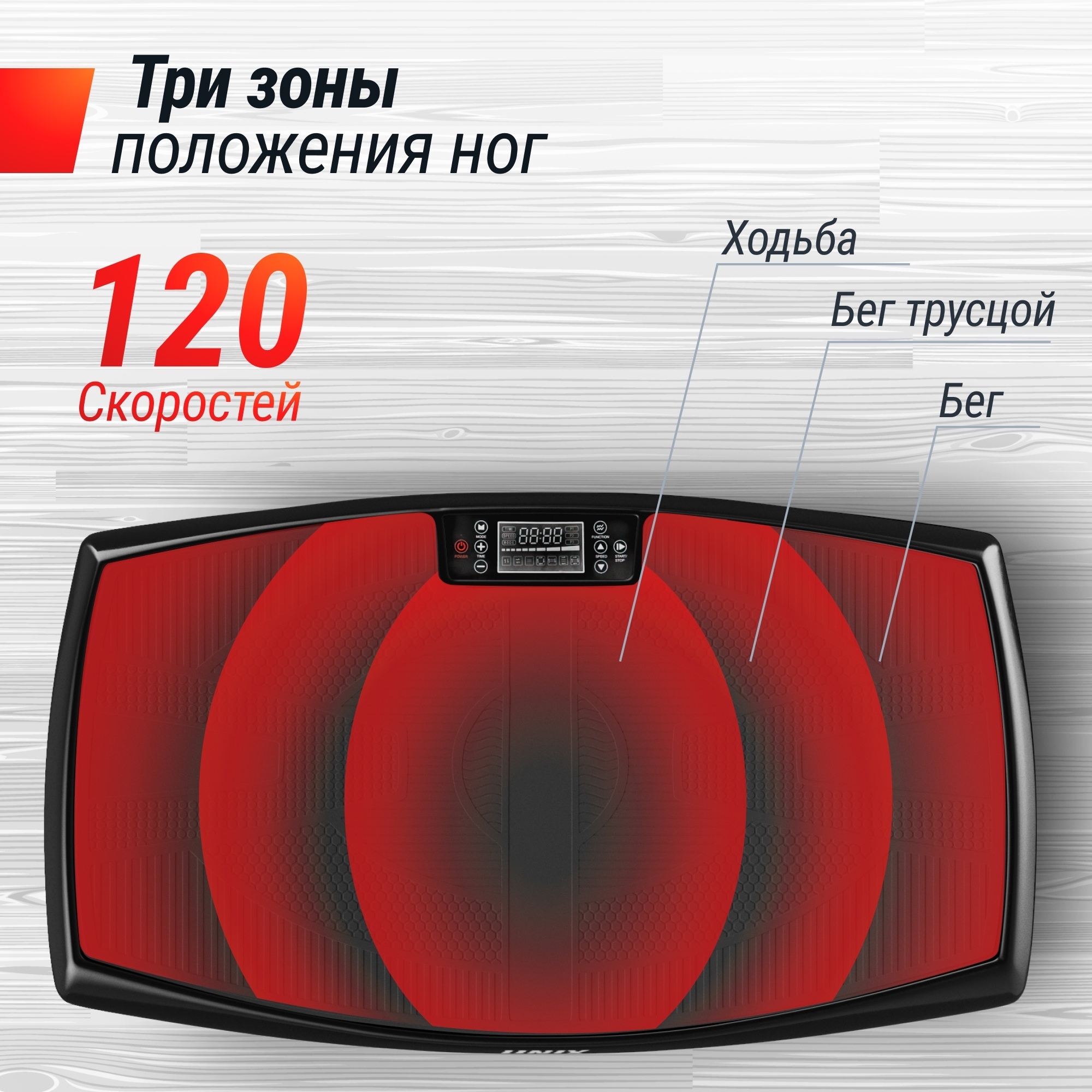 Виброплатформа UnixFitt Boost 4D VP4DBBK Black