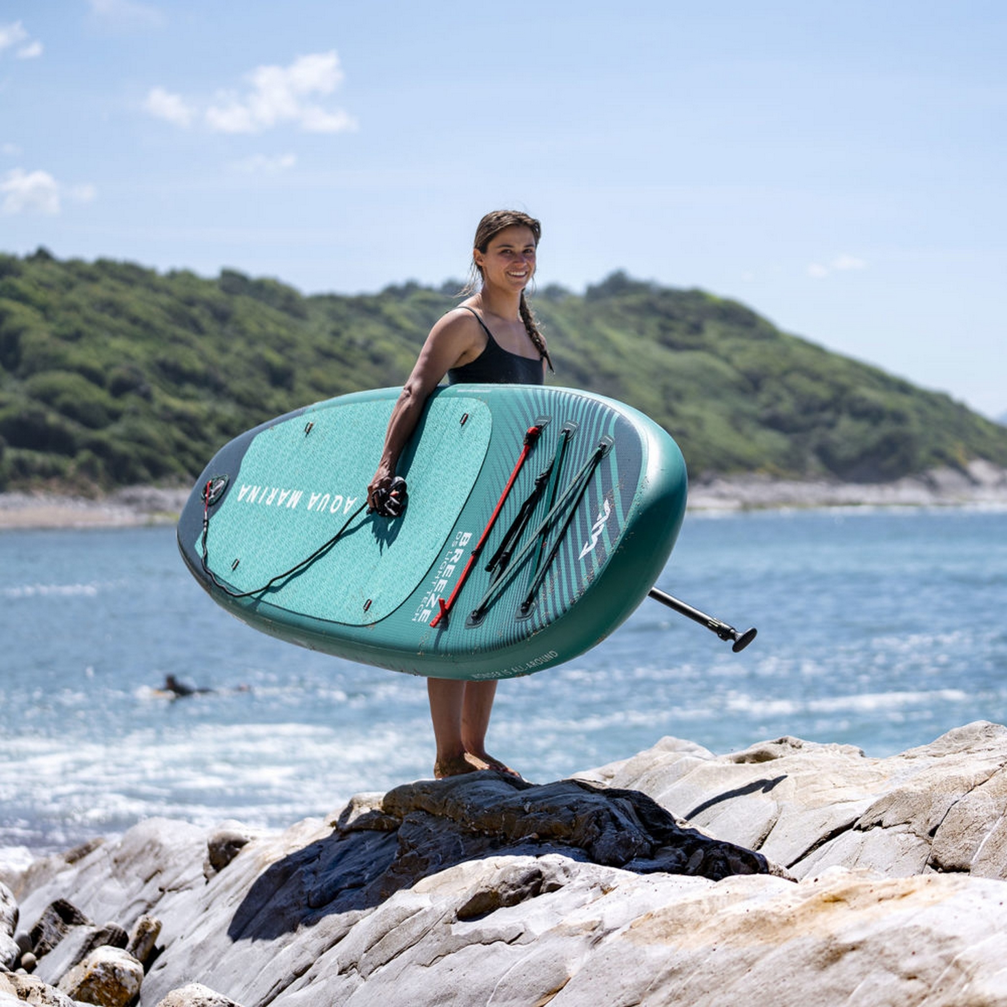 SUP-доска 300х76х12см, насос, весло, лиш, киль, ремнабор, сумка, до 100кг Aqua Marina Breeze BT-23BRP