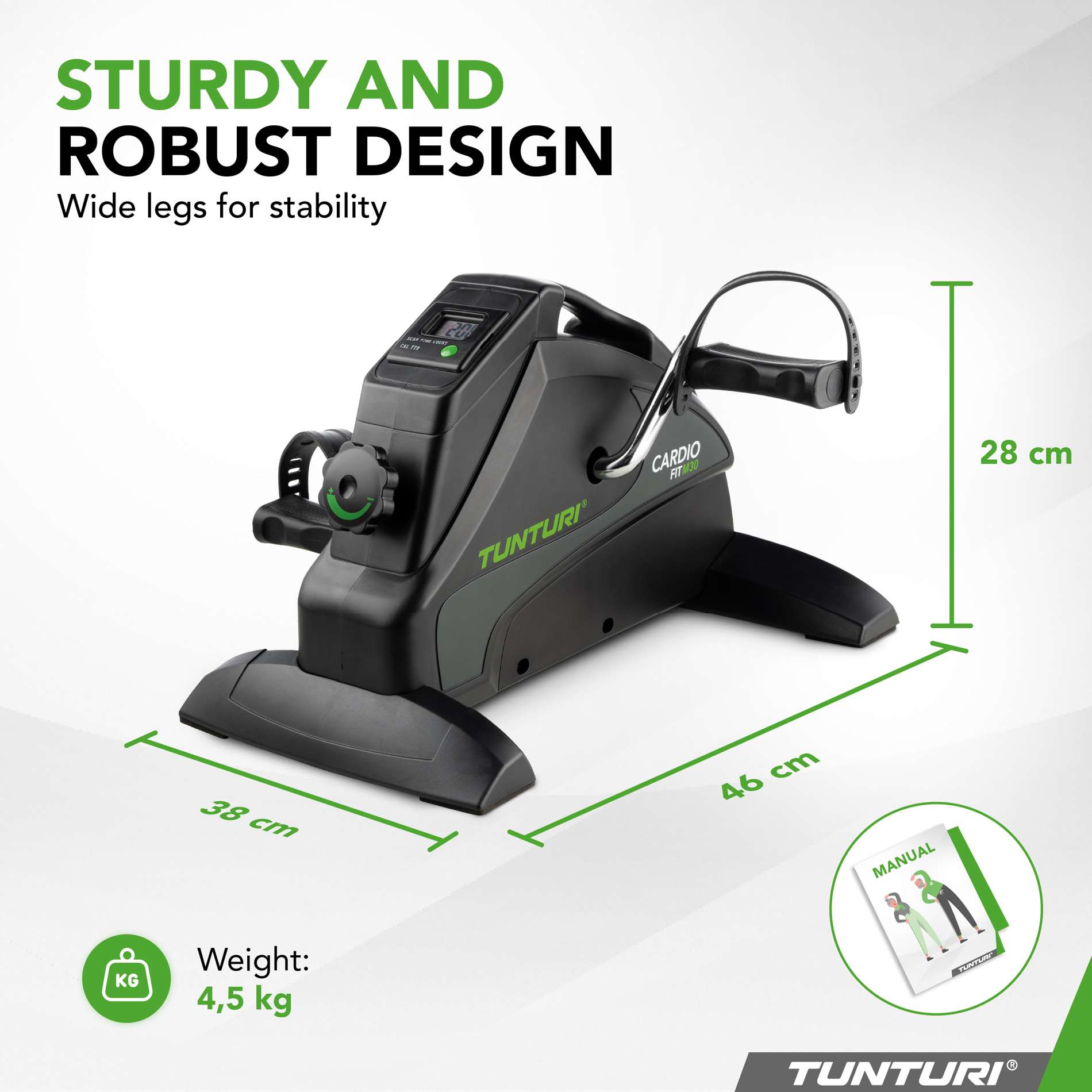 Мини-велотренажер Tunturi Cardio Fit M30 16TCFM3000