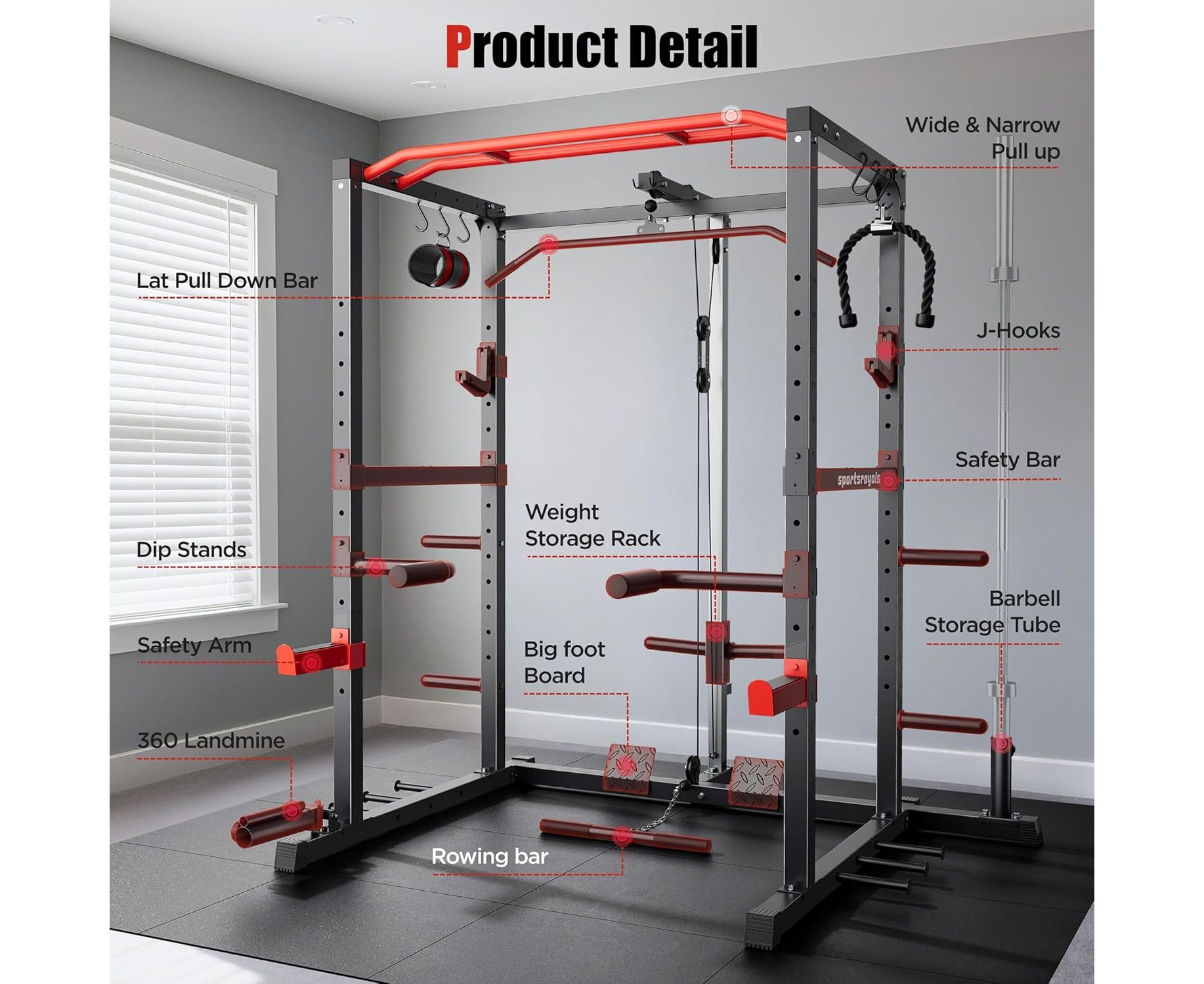 Силовая рама многофункциональная DFC D024 | Premium Fitness
