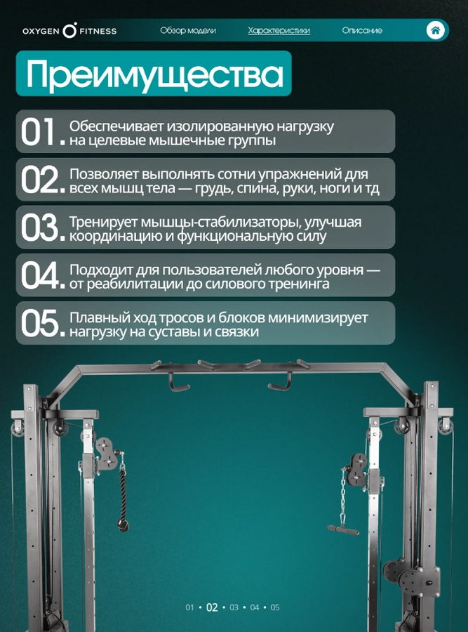 Кроссовер Oxygen Fitness VESTON | Premium Fitness