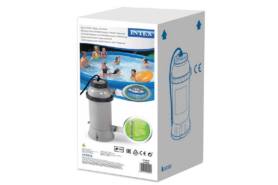 Проточный водонагреватель, для бассейнов до 457см, D1,25" Intex 28684