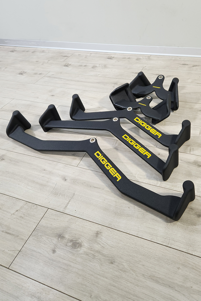 Комплект профессиональных рукояток для тяги (5шт) Hasttings Digger HD61F2A | Premium Fitness