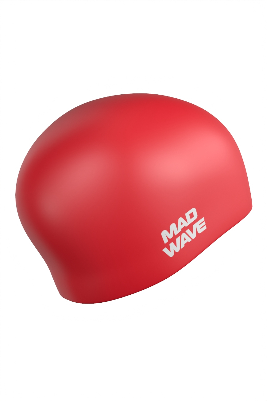 Силиконовая шапочка Mad Wave Long hair silicone M0511 01 0 05W красный