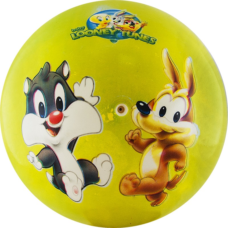 Мяч детский Palmon Looney Tunes WB-LT-001, диам.23 см, салатовый