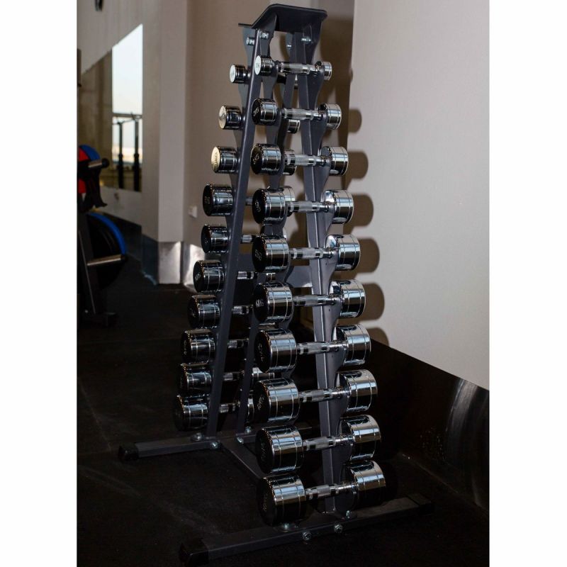 Гантельный ряд Chome (шаг 1 кг, 10 пар) Profi-Fit 1-10 кг