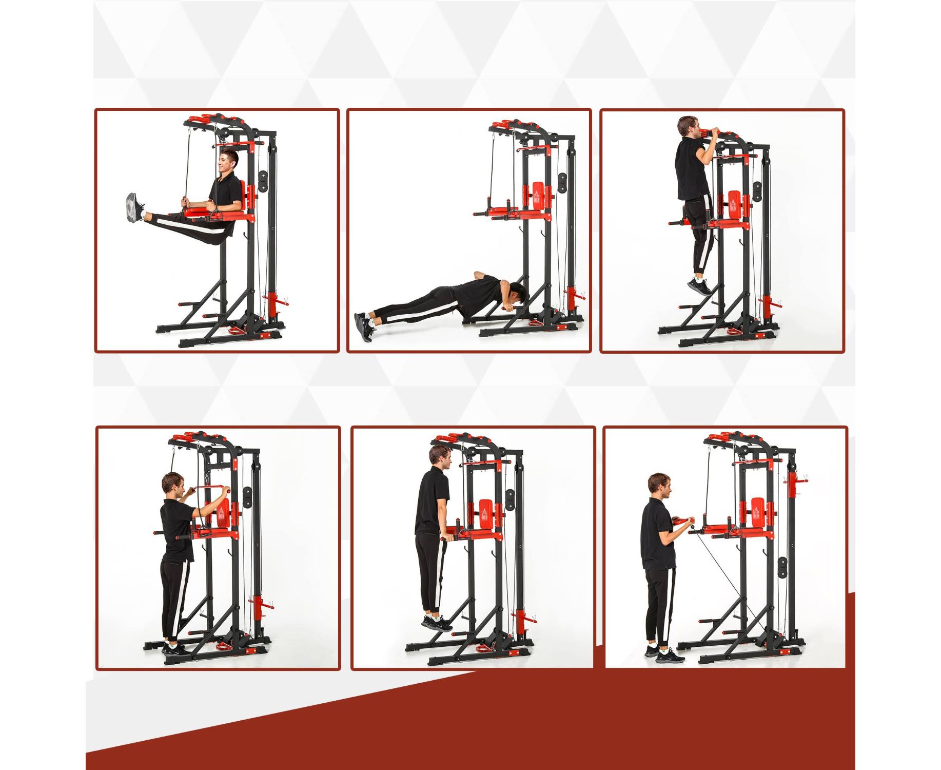Турник-брусья, тяга сверху DFC HOMEGYM HOMCOM D270 | Premium Fitness