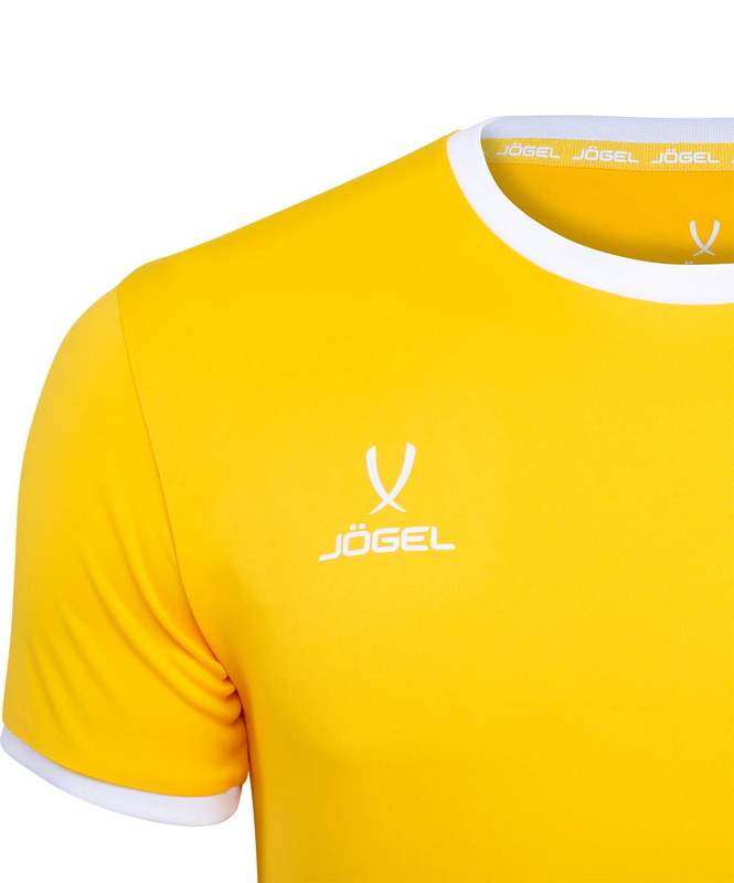 Футболка футбольная Jogel JFT-1020-041-K, желтый/белый, детская