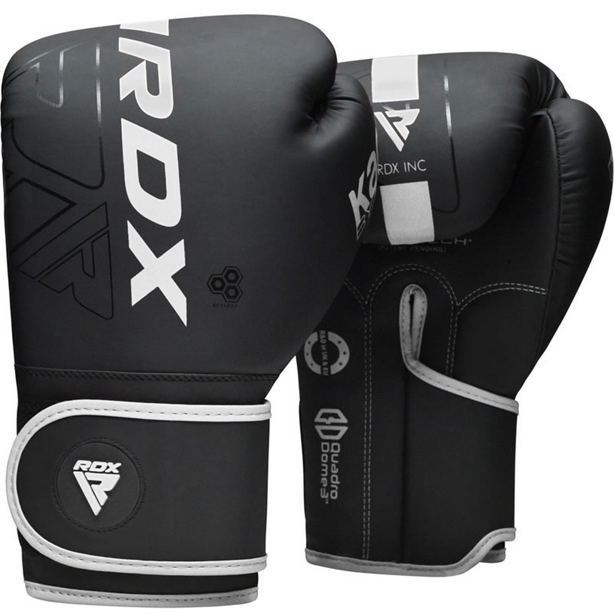 Перчатки тренировочные RDX BGR-F6MW-10OZ черный\белый матовый