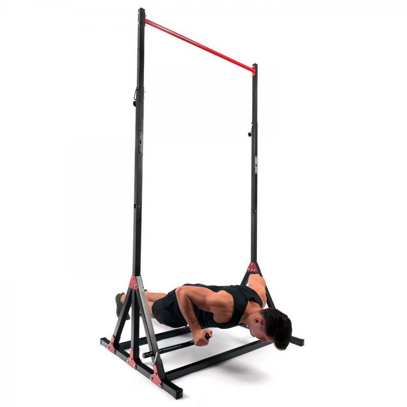 Регулируемый по высоте турник, упорами для отжиманий Marbo MH-D203 | Premium Fitness