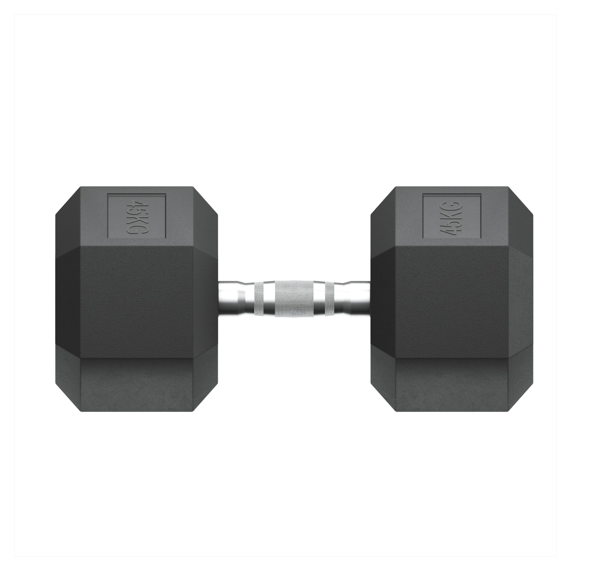 Гантель гексагональная обрезиненная 45 кг UnixFit DBHEX45