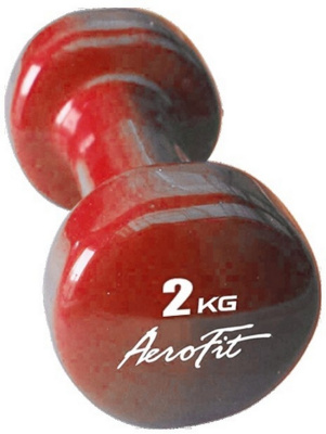 Гантель в виниловой оболочке 2 кг Aerofit AFVD2 красный