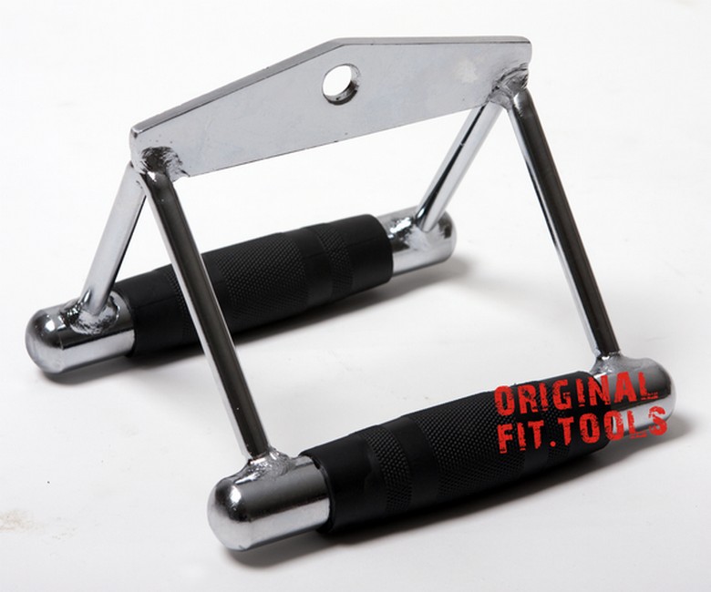 Ручка для тяги к животу Original Fit.Tools (узкий параллельный хват) FT-MB-SRB 18см | Premium Fitness