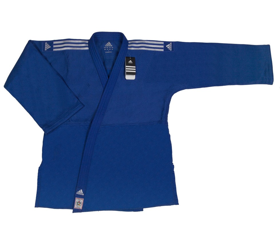 Кимоно для дзюдо Adidas Champion 2 IJF Slim Fit синее J-IJFSB