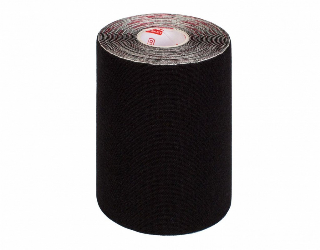 Кинезио тейп широкий BBalance 10x500 см Черный