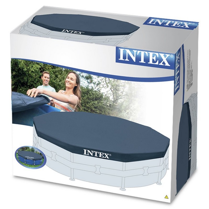 Тент для круглого каркасного бассейна 457х457см intex 28032
